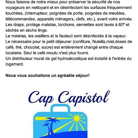 Cap Capistol Studio Avec Terrasse, Vue Port Agde Exteriér fotografie
