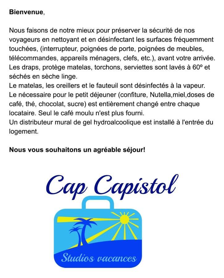 Cap Capistol Studio Avec Terrasse, Vue Port Agde Exteriér fotografie